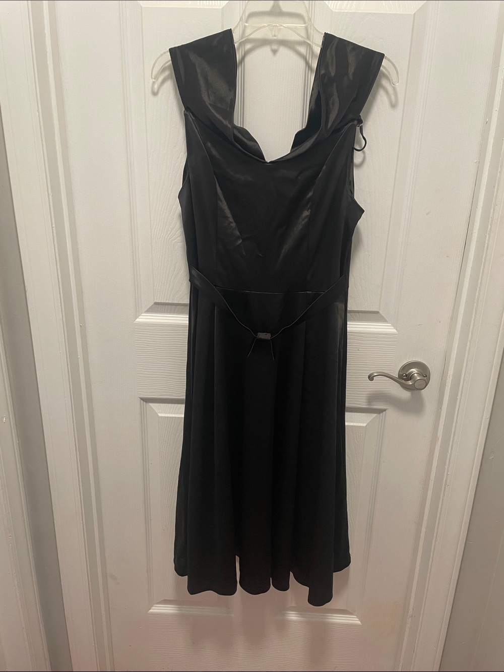 NWT-MUXXN Classic Black Cowl Neck Women's Dress